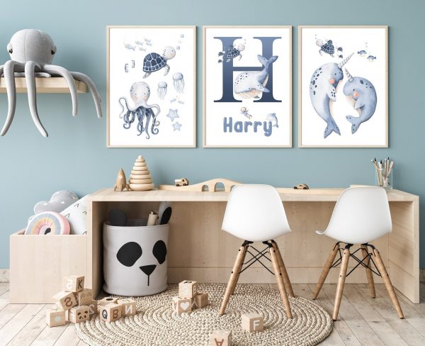 Blue Nursery Décor