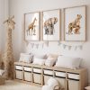 Safari Animal Nursery Prints Set Of 3