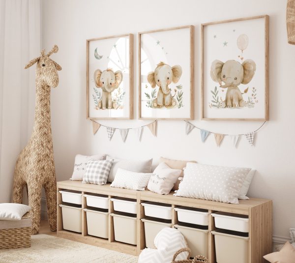 Elephant Nursery Wall Art