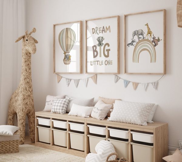 Rainbow Wall Art for Boys Nursery