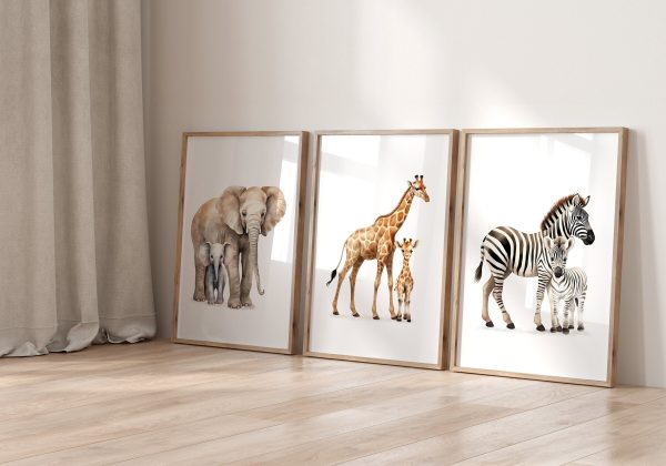 Jungle Animal Nursery Wall Art