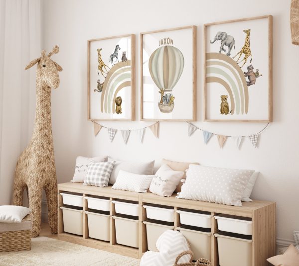 Name Safari Animal Prints Set