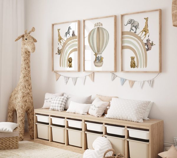Name Safari Animal Prints Set