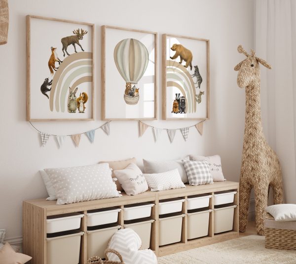 Beige Nursery Posters