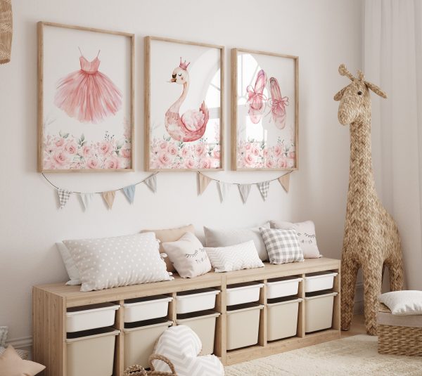 Ballerina Nursery Wall Art