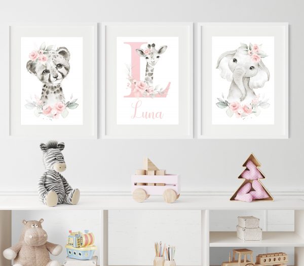 Safari Nursery Print Set