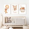 Teddy Bear Nursery Wall Art Prints Set of 3