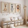 Wall Art Giraffe Lion Zebra