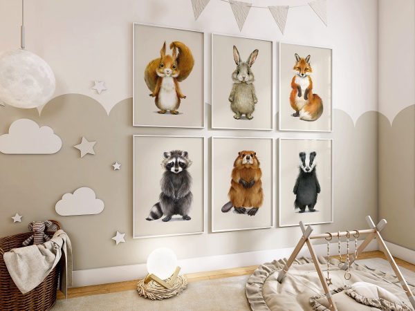 Unique Woodland Nursery Wall Art