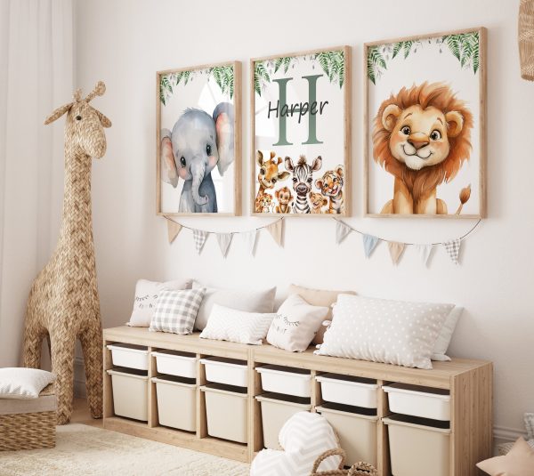 Custom Jungle Animal Nursery