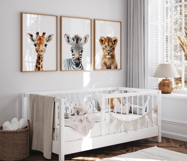 Jungle Animal Wall Art Posters