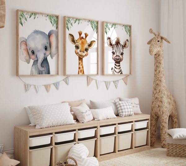 Boys and Girls Safari Nursery Decor